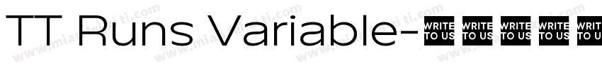 TT Runs Variable字体转换